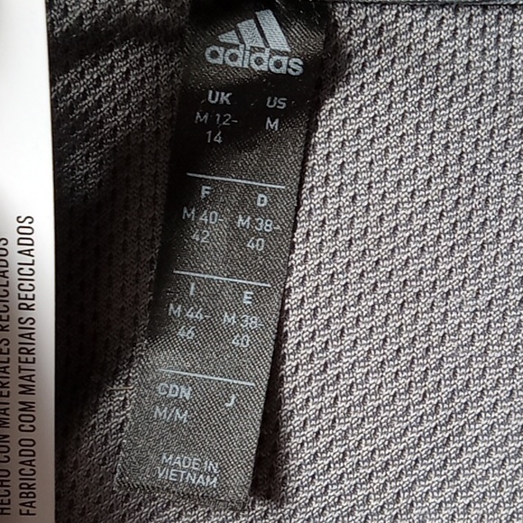 New! Adidas Womens Athletic Top 1/4 Zip Sweater Grey VISA Promo - Picture 13 of 16